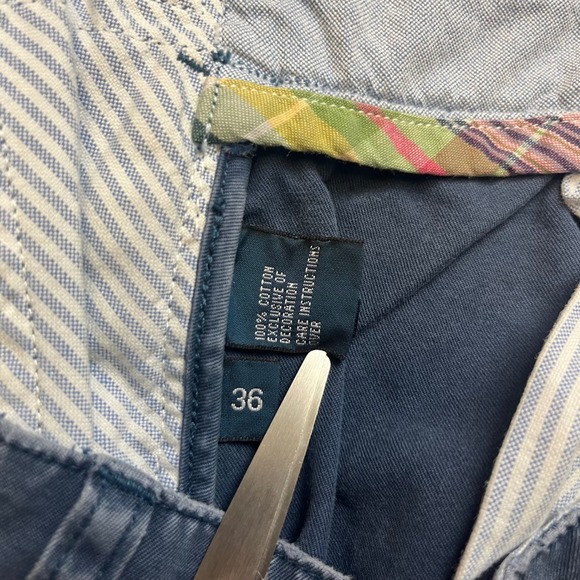 Polo Ralph Lauren Cricket Graphic Chino Shorts Mens Size 36 Navy Blue - Picture 8 of 11